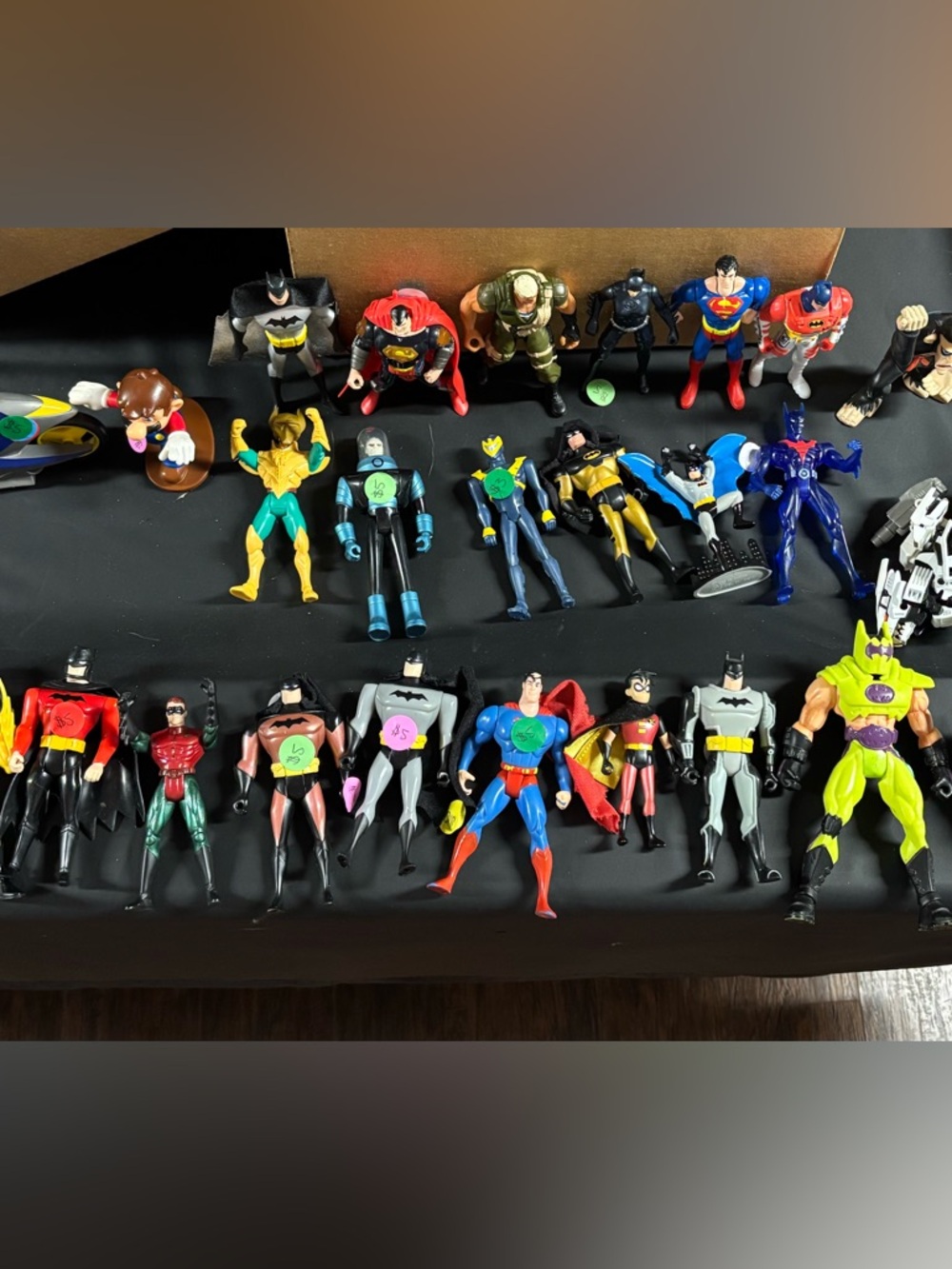 Mixed  vintage Superhero Action Figures Set